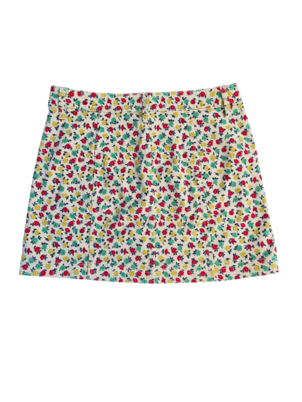 Women's J.Crew Mercantile Floral Mini Skirt Size 6 Beige Red - Picture 2 of 7